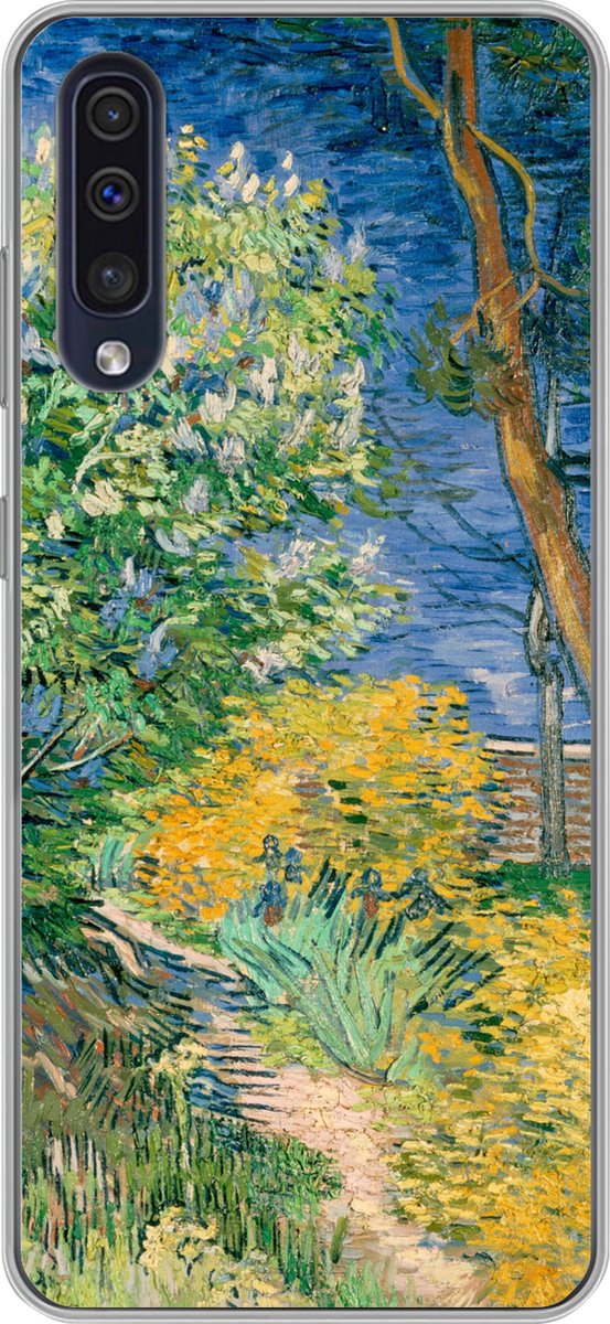 Telefoonhoesje Geschikt voor Samsung Galaxy A50 hoesje - De struiken bij Arles - Vincent van Gogh - Siliconen Telefoonhoesje Telefoonhoesje