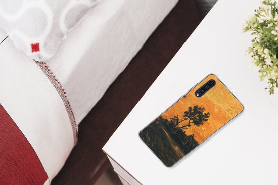 Coque Samsung Galaxy A30s - Paysage au coucher du soleil - Vincent van Gogh - Coque de téléphone en Siliconen