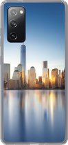 Geschikt voor Samsung Galaxy S20 FE hoesje - New York - Skyline - Reflectie - Siliconen Telefoonhoesje