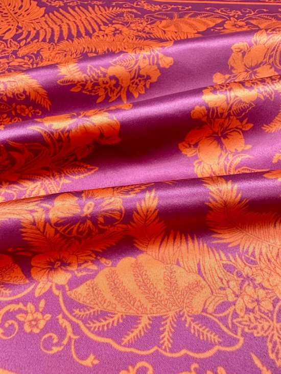 Sjaaltje met print - bandana met print - haarband - sjaaltje meerkleurig - bandana - vierkant sjaaltje met print - bandana sjaaltje - oranje sjaal - Wk 2026 - oranje - orange - oranje accessoire — afbeelding 5