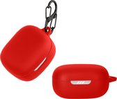 kwmobile Hoes geschikt voor JBL Live Pro 2 TWS - Siliconen cover voor oordopjes in rood