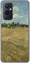 Telefoonhoesje Geschikt voor OnePlus 9 Pro hoesje - Geploegde akkers - Vincent van Gogh - Siliconen Telefoonhoesje