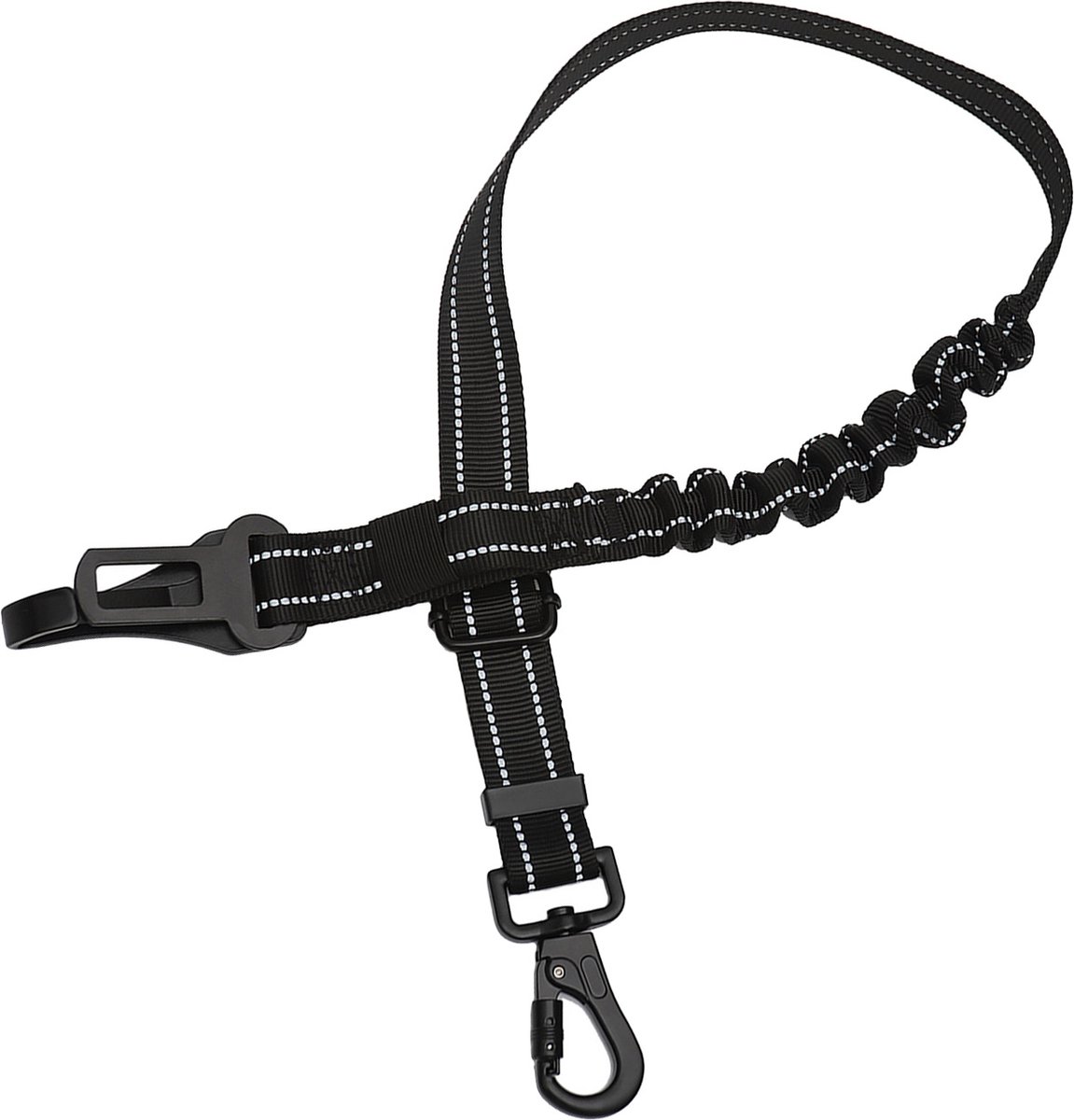 Ceinture Chien Voiture - Ceinture Securite Chien Voiture avec Mousqueton  Amélioré pour Chiens de Grande, Moyenne et Petite Taille (Lite, Noir)