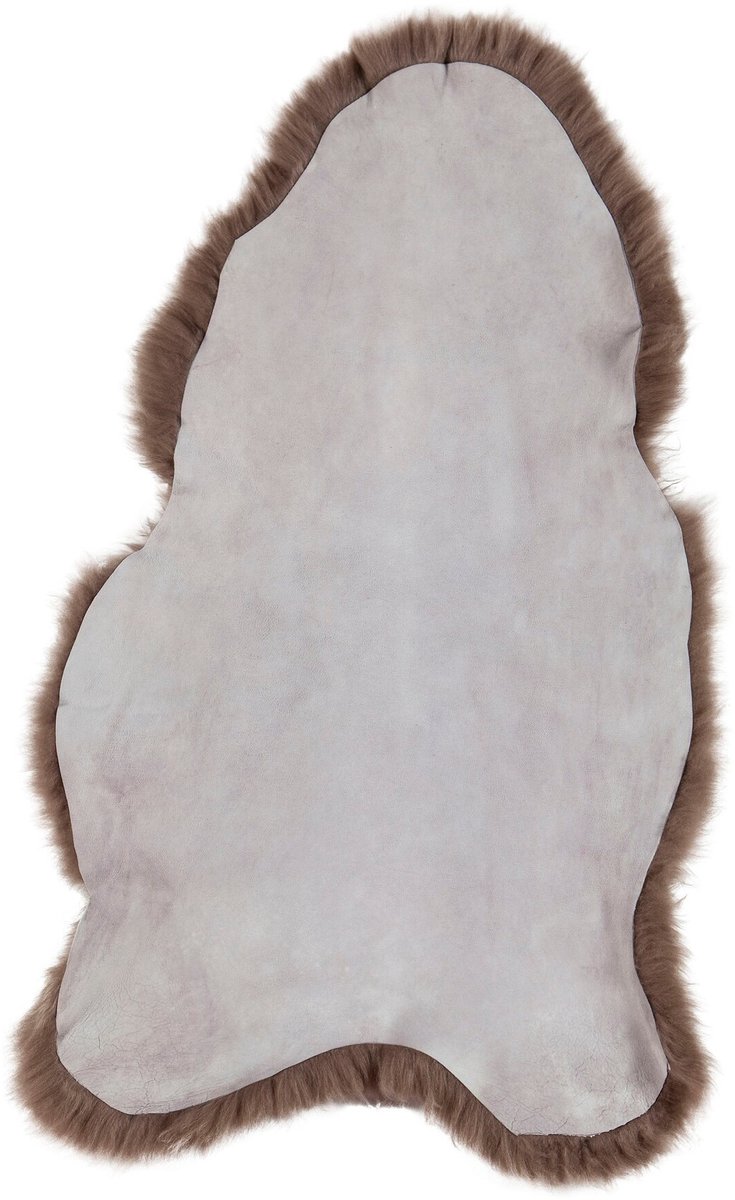 Dyreskinn Schapenvacht ijslands kort taupe 90-110cm lengte / 60-70cm breedte
