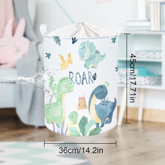 Selbro®, Grote witte kinderwasmand met deksel in de vorm van een