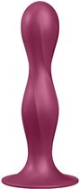 Satisfyer - Double Ball-R - Gode lesté avec Billes métalliques mobiles - Rouge