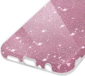 Hoesje Geschikt voor Samsung Galaxy A05s Glitter Silicone Halfstijf Dun, Roze