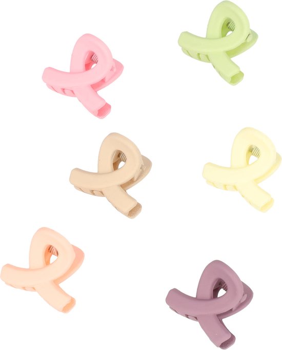 Basic Sense Haarklammern Set 6-teilig – 4,1 Cm, Glänzend Schwarz, Rutschfester Griff, Langlebig