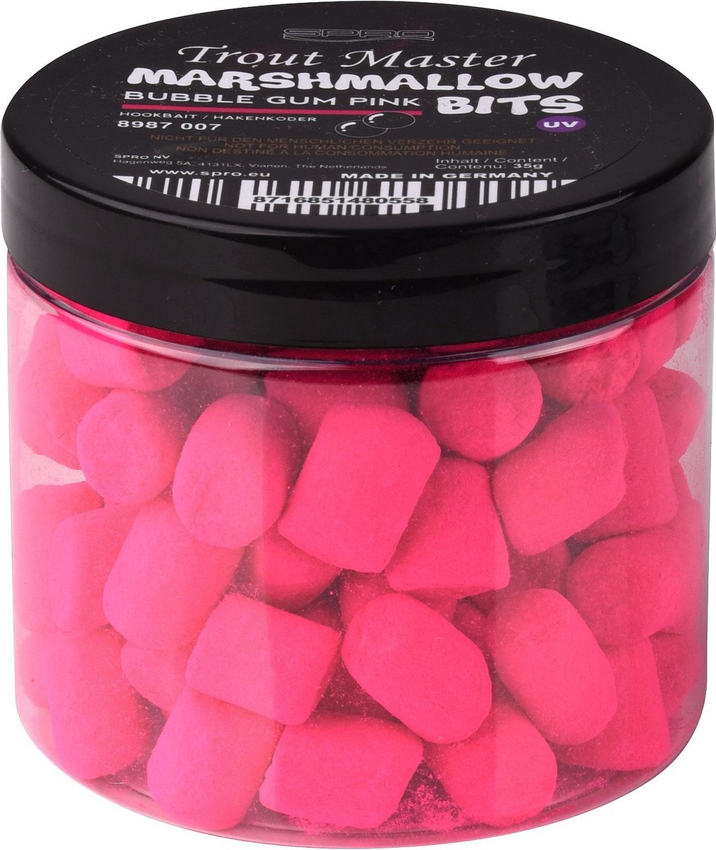 Trout Master Marshmallows (35g) - Kleur : Bubble Gum Pink