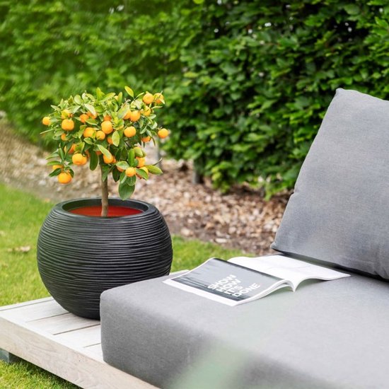 Capi europe Capi Nature Rib NL bol 42x40cm bloempot ivoor