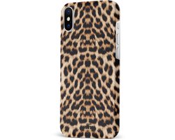 foto van xoxo Wildhearts Wild Thing Double Layer - Panter print hoesje geschikt voor iPhone X / Xs hoesje - Luipaardprint hoesje geschikt voor iPhone Xs hoesje - Tijger print hoesje - Hardcase luxe hoesje met print