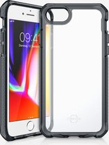 Itskins Supreme Clear cover voor Apple iPhone SE 2020 - Level 3 bescherming - Grijs/Transparant