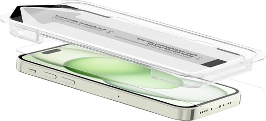Protecteur d'écran ITSkins compatible avec Apple iPhone 15 Plus Verres | Protection d'écran ITSkins Supreme - Compatible avec les coques et cadre d'installation
