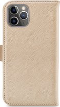My Style Flex Wallet Telefoonhoesje geschikt voor Apple iPhone 11 Pro Max Hoesje Bookcase Portemonnee - Goud