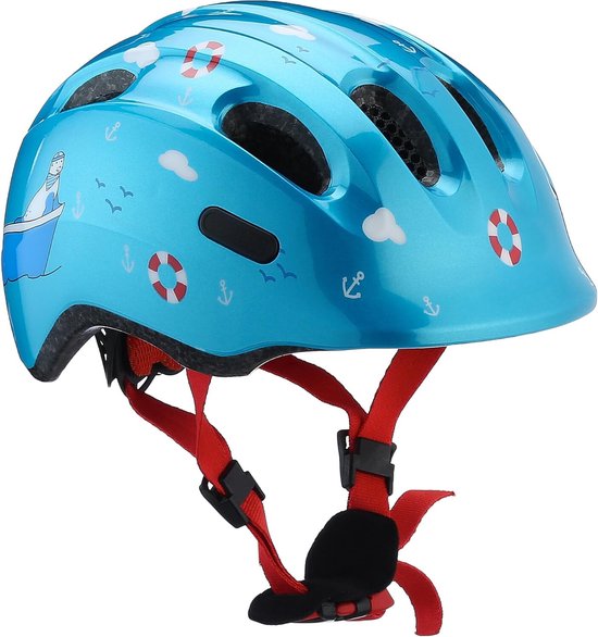 Baby fietshelm - Fietshelm baby - Kinderfiets helm - Fietshelm voor jongens & meisjes - Blauw - Maat S (45-50cm omtrek) - Houd je kind veilig op de fiets!