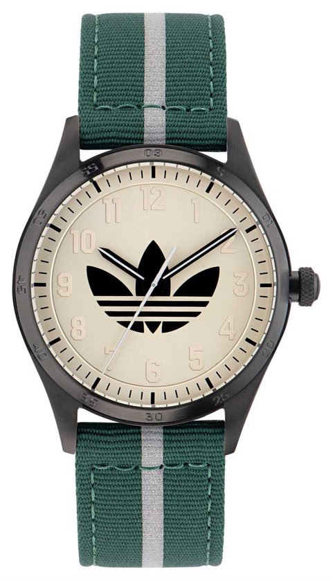 Adidas Originals Code Four AOSY23042 Horloge - Textiel - Groen - Ø 42 mm