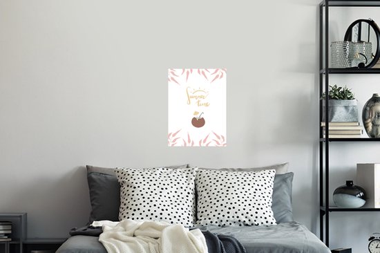 Stickers muraux - Film autocollant - Été - Citation - Cocktail - 30x40 cm - Film adhésif - Stickers muraux Chambre d'enfant - Papier peint autocollant