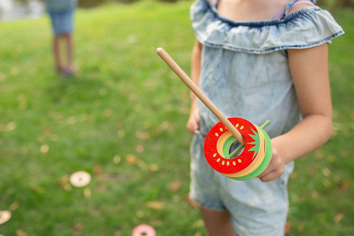 BS Toys Vang het Fruit - Houten speelgoed - Actiespel - Vangspel - Spelletjes voor kinderen - Buiten speelgoed - Buitenspel - Buiten Spellen - Tuin Speelgoed — afbeelding 3