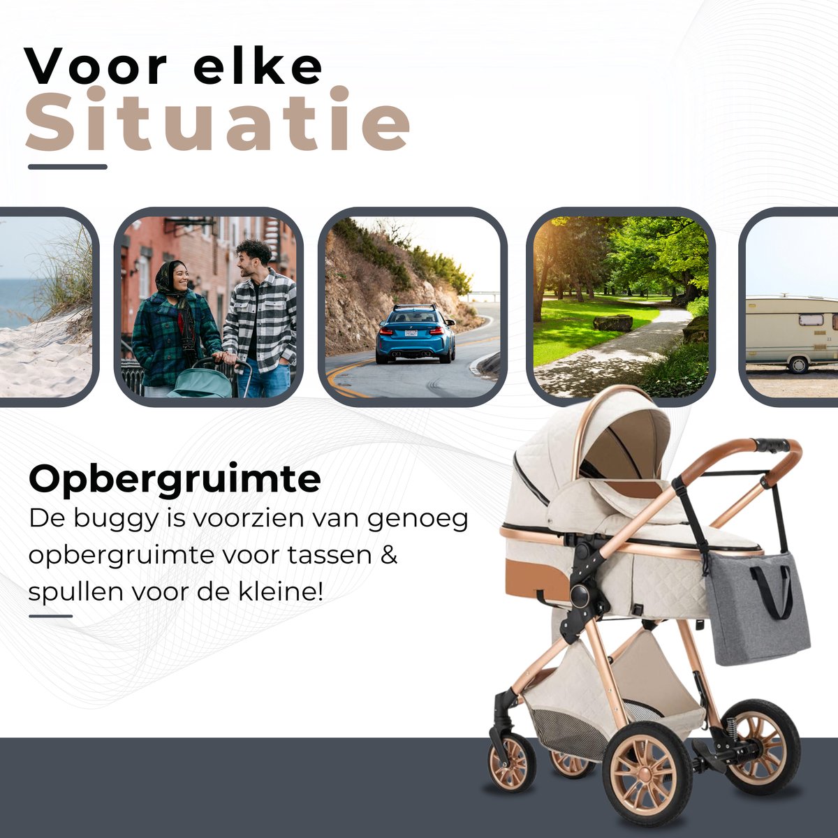 Lunola Nova 3-in-1 Kinderwagen - afbeelding 3