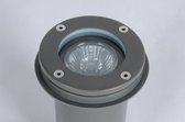 Lumidora Opbouwspot 30844 - GU10 - 5.0 Watt - 300 Lumen - 2700 Kelvin - Zwart - Grijs - Antraciet donkergrijs - Metaal - Buitenlamp - IP67 - Met Sensor - ⌀ 11 cm