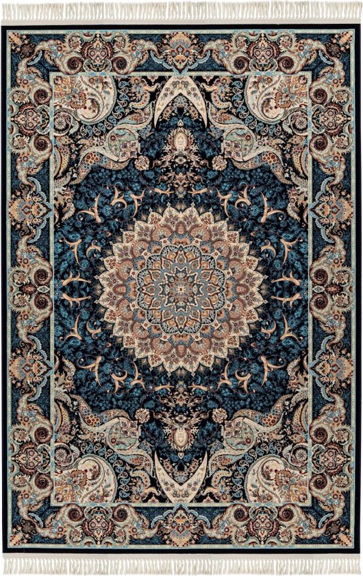 Lalee Oriental | Modern Vloerkleed Laagpolig | Navy | Tapijt | Karpet | Nieuwe Collectie 2024 | Hoogwaardige Kwaliteit | 160x230 cm