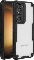 Geschikt voor Samsung Galaxy S23 Hoesje - Case Cover - Stevige Bumpers - Backcover S23 - Anti Shock - Telefoonhoesje S23 - Hybrid X Fonu - Doorzichtig - Transparant