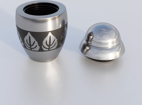 Forever URNS - Grote urn voor as voor volwassenen, man en vrouw, herdenkingscadeau, as aandenken l aluminium metaal met 3 wolven thema | fluwelen beschermdoos | Handgemaakte herdenkingsdoos voor