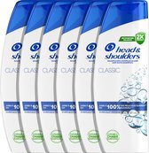 Bol.com Head & Shoulders Classic - Anti-roos Shampoo - Fris Gevoel Voor Dagelijks Gebruik - Voordeelverpakking 6 x 300 ml aanbieding