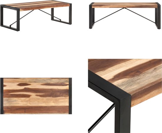 vidaXL Industriële Bijzettafel - Gerecycled Teakhout - 49 x 40 x 60 cm
