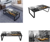 vidaXL Salontafel met glazen tafelblad rechthoekig - Salontafel - Salontafels - Salon Tafel - Salon Tafels