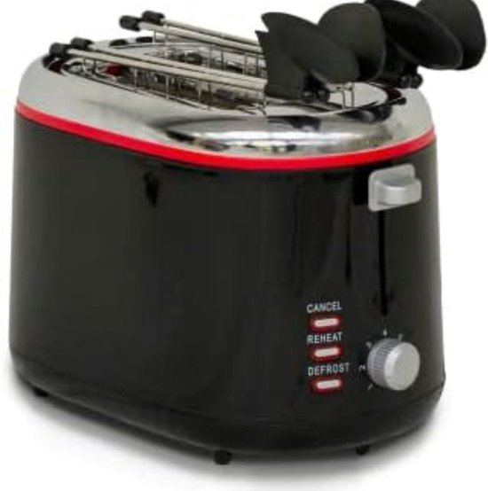 WMF KITCHENminis Broodrooster XXL 900W RVS/Zwart