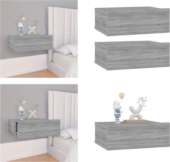 Bruine vidaXL Nachtkastjes 42 cm kopen? ✔️ Tot 34% korting