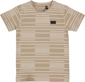 T-shirt garçon Levv Mason aop Taupe Stripe
