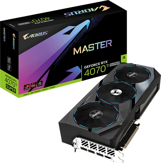 Gigabyte AORUS GeForce RTX 4070 Ti SUPER MASTER 16G NVIDIA 16 GB GDDR6X