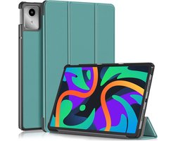 Tablethoes geschikt voor Lenovo Tab M11 Hoesje - Tri-Fold Book Case met Wake/Sleep - Groen