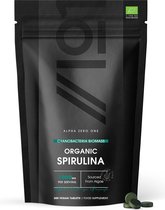 Biologische Spirulina 1000mg | 300 veganistische tabletten - pure supplementformule zonder toevoegingen - gecertificeerd biologisch, niet-GMO, glutenvrij, halal