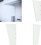 vidaXL Zijpaneel voor deurluifel 50x100 cm gehard glas transparant - Zijpaneel Voor Deurluifel - Zijpanelen Voor Deurluifel - Zijpaneel - Zij Element