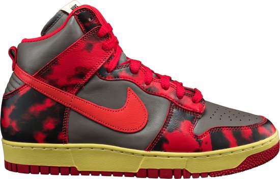 Nike Dunk High 1985 Red Acid Wash - DD9404-600 - Taille 36 - ROUGE - Chaussures pour femmes