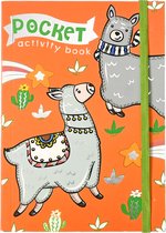 Pocket kleur en activiteitenboek Lama.
