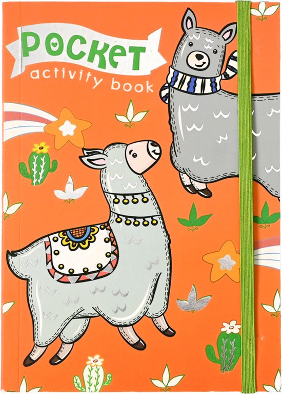 Pocket kleur en activiteitenboek Lama