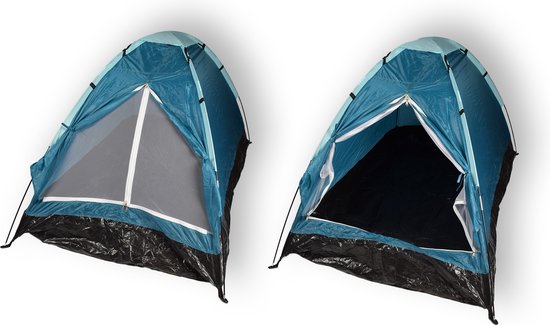 Discountershop Lichtgewicht Koepeltent 2 Persoons - Blauw - Waterdicht - Geschikt voor Kinderen - 200cm x 120cm - Ideaal voor Kamperen & Outdoor van Discountershop — afbeelding 5