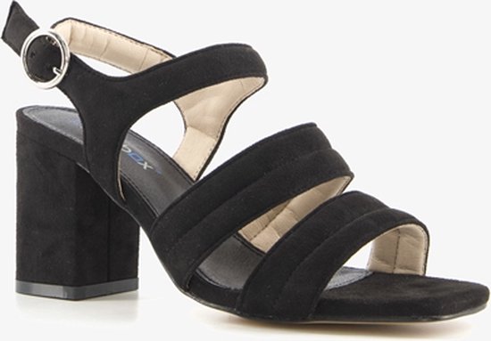 Blue Box dames sandalen met blokhak zwart - Maat 37