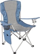 SOP YOLO-campingstoel opvouwbaar-met zijvak - grijs-blauw