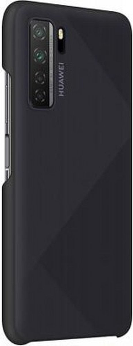 Huawei, Case voor P40 Lite in siliconen met magnetisch systeem, Zwart
