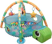 Velox Speelkleed baby met boog- Speelmat met boog - Activiteitenboog - Activiteitenboog voor baby's - Schildpad hek - (Groen)