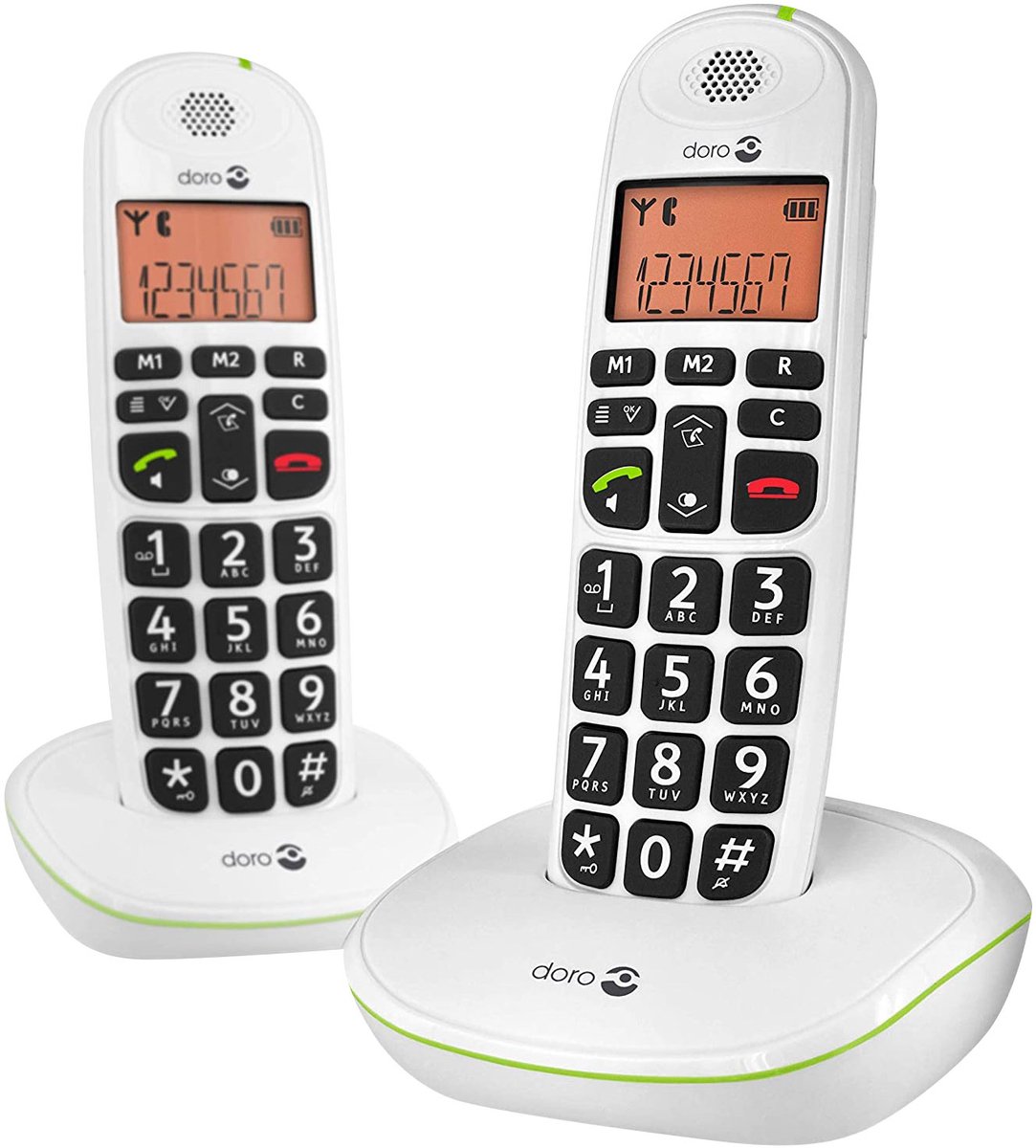Doro PhoneEasy 100W - Duo DECT telefoon - Wit