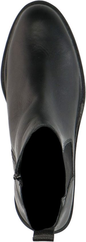 Manfield - Femme - Bottines chelsea en cuir noir - Taille 36