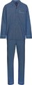 Robson Heren Pyjamaset Dutchy - Blauw - Doorknoop - Geweven Katoen - Maat 52