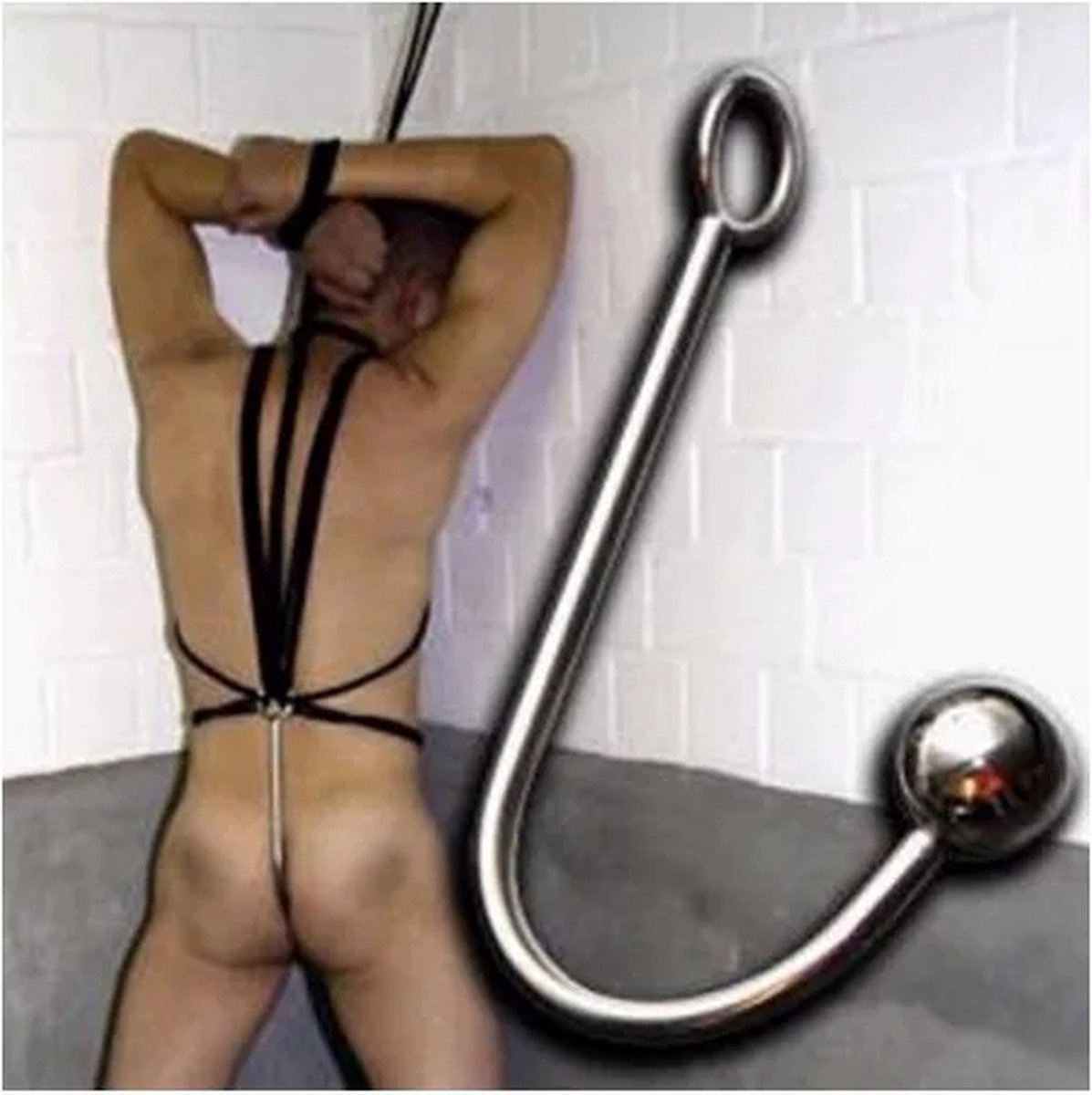 Goedkoopste Anaal haak RVS bondage Anaal Haak Anaal Haak met Bal