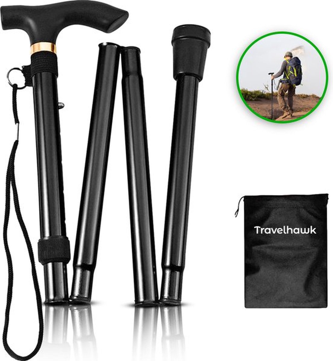 Abbey Camp® - Wandelstok Verstelbaar Nordic Walking • GENEVA-14 Kopen